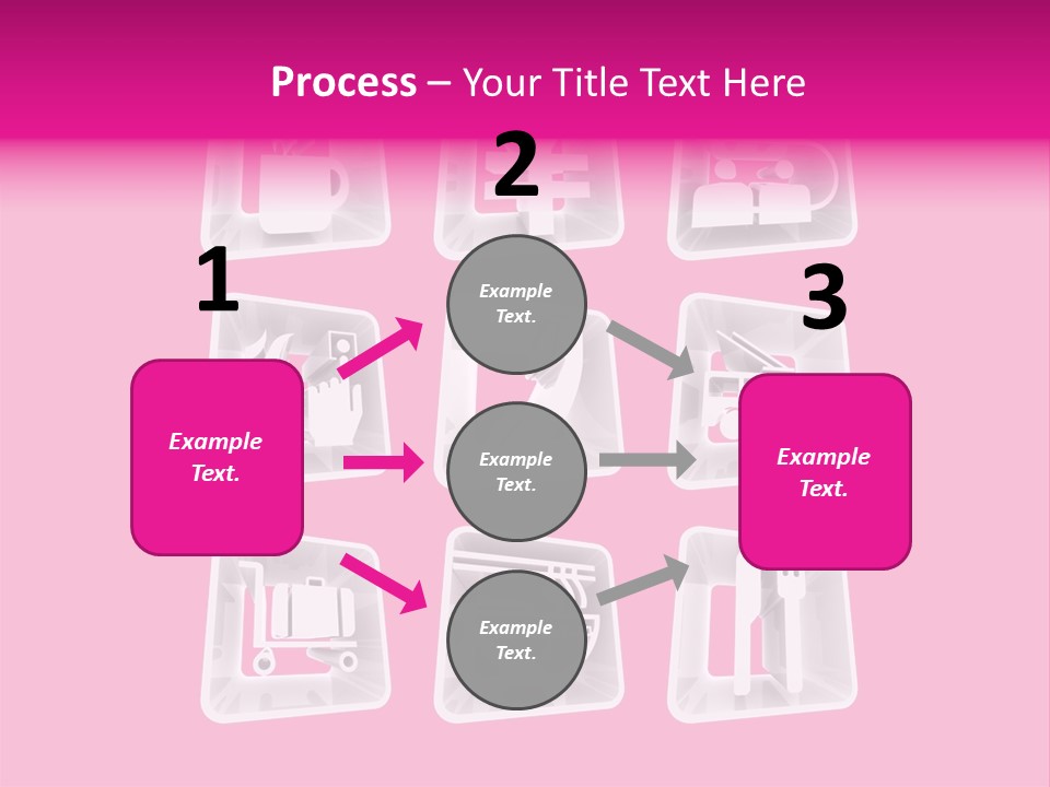 A Bunch Of Different Items In A Plastic Container PowerPoint Template