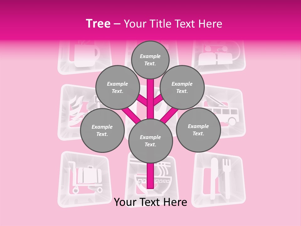 A Bunch Of Different Items In A Plastic Container PowerPoint Template