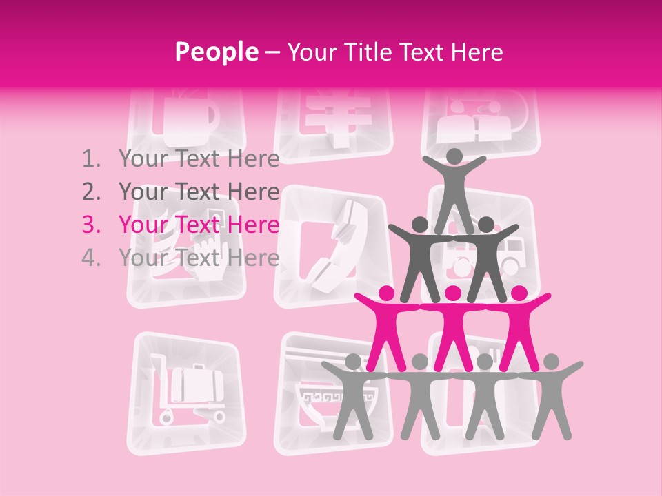 A Bunch Of Different Items In A Plastic Container PowerPoint Template