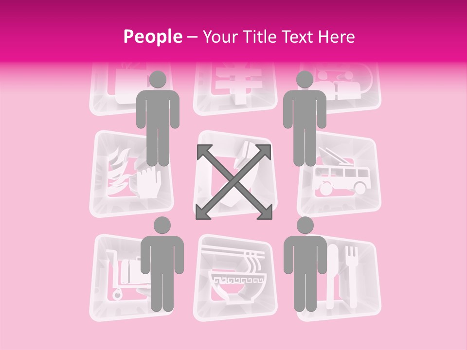 A Bunch Of Different Items In A Plastic Container PowerPoint Template