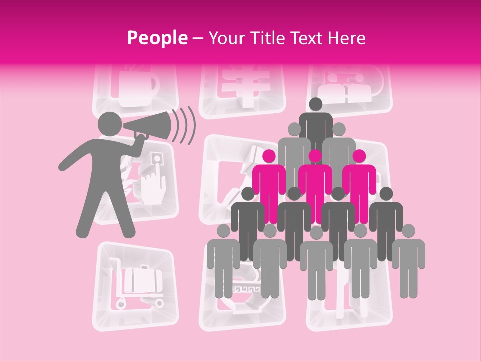 A Bunch Of Different Items In A Plastic Container PowerPoint Template