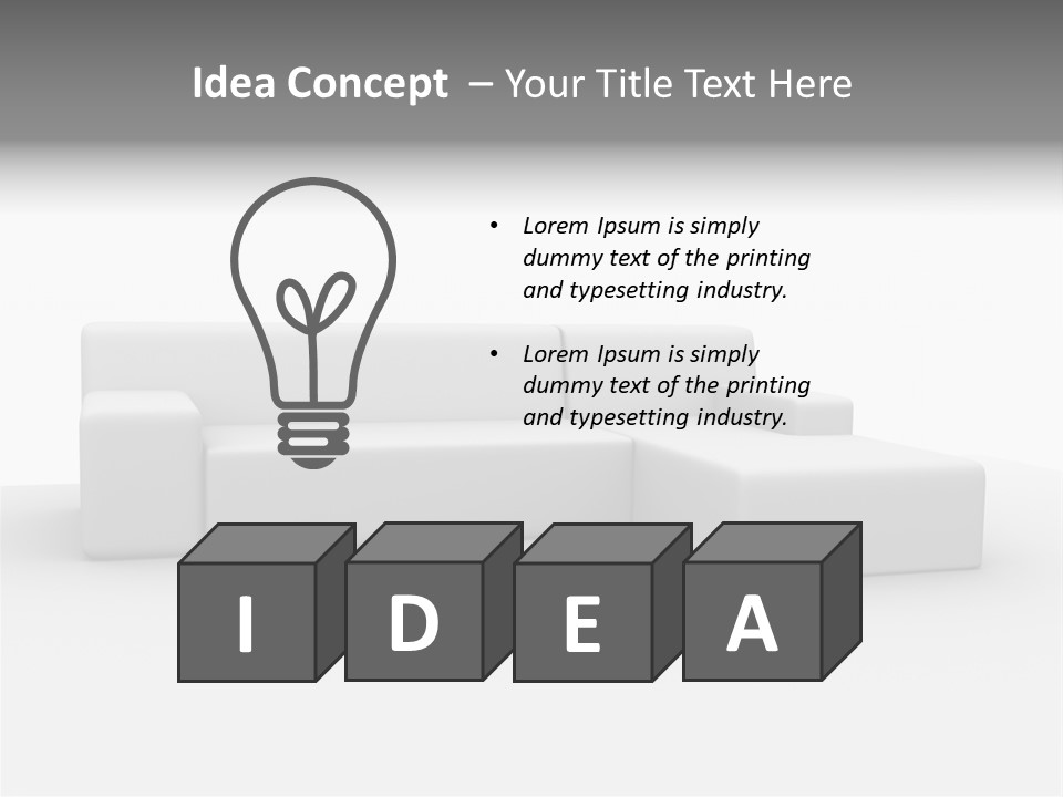 Object Relax Room PowerPoint Template