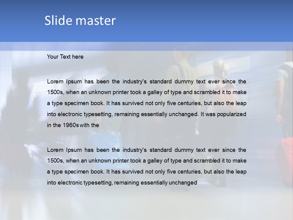 Arrival Travel Baggage PowerPoint Template