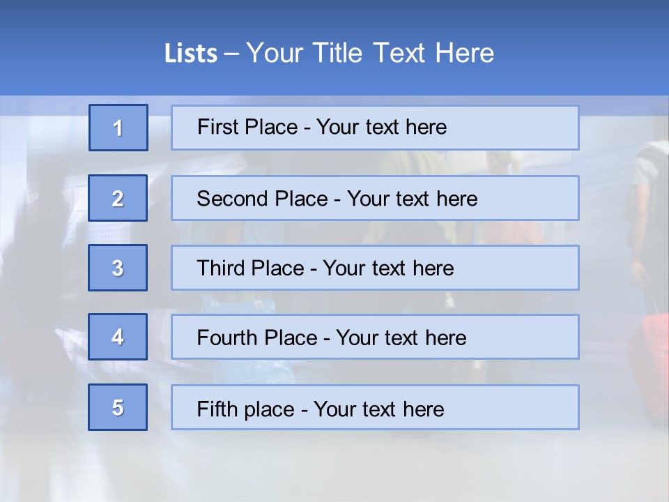 Arrival Travel Baggage PowerPoint Template