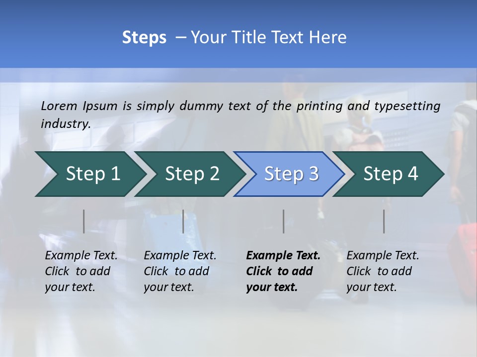 Arrival Travel Baggage PowerPoint Template