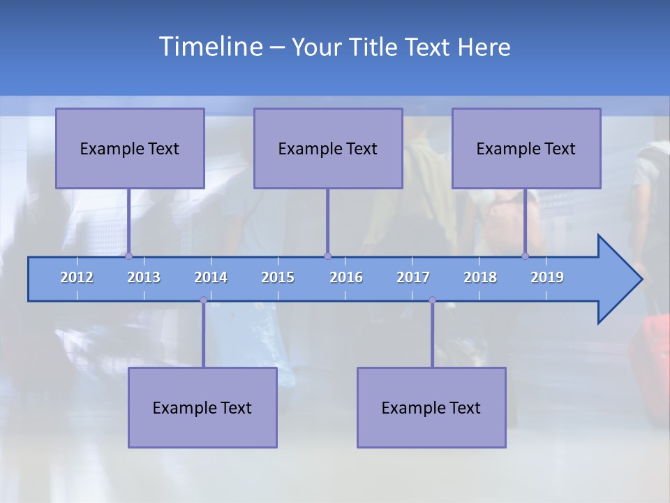 Arrival Travel Baggage PowerPoint Template