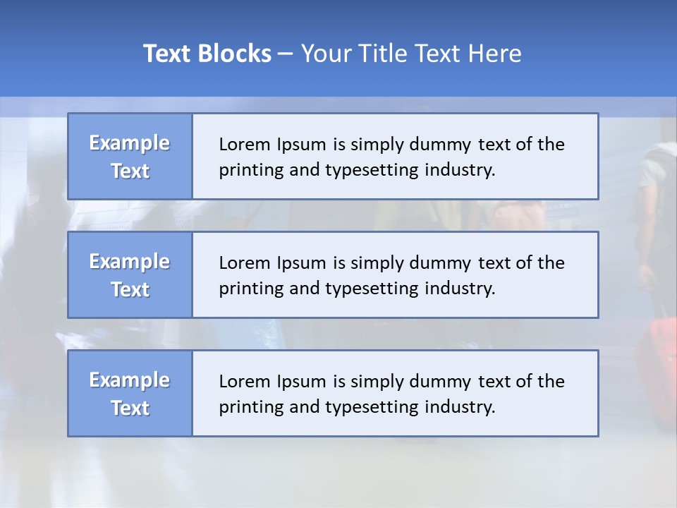 Arrival Travel Baggage PowerPoint Template