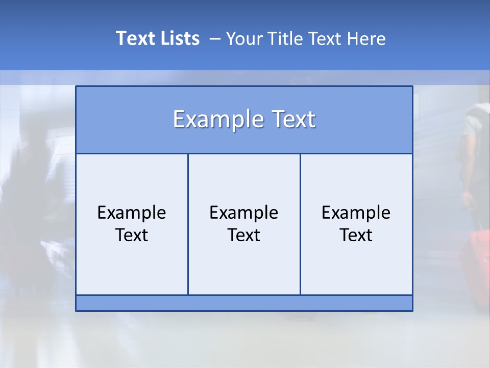 Arrival Travel Baggage PowerPoint Template