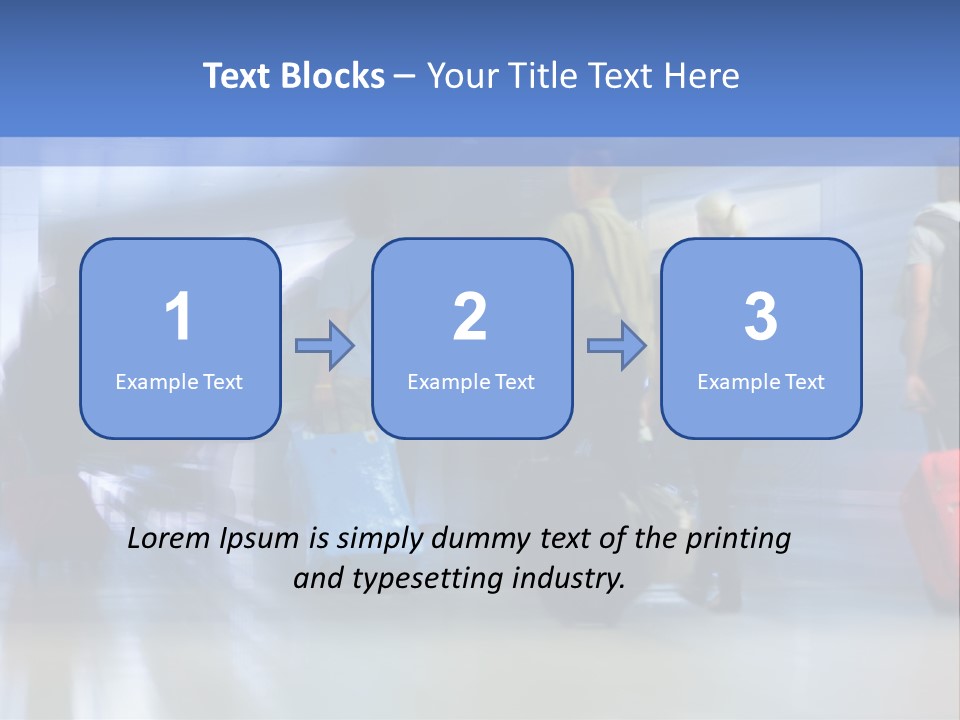 Arrival Travel Baggage PowerPoint Template
