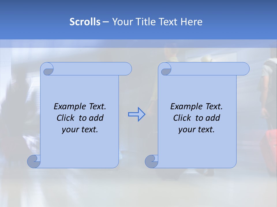Arrival Travel Baggage PowerPoint Template