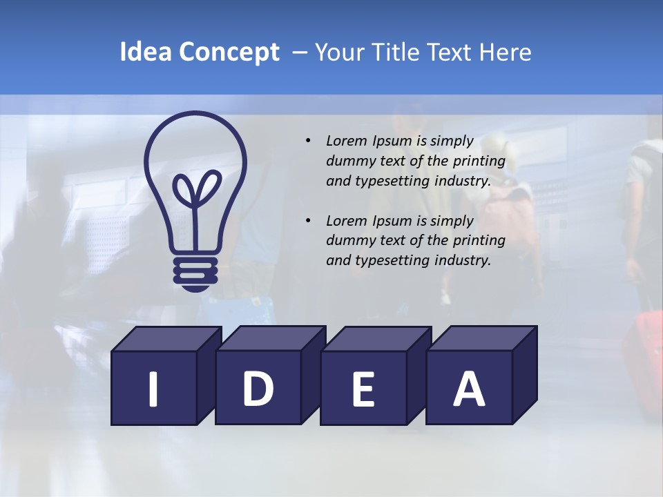Arrival Travel Baggage PowerPoint Template