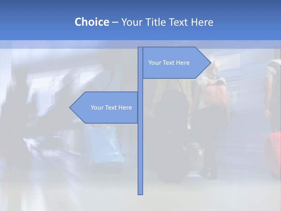 Arrival Travel Baggage PowerPoint Template