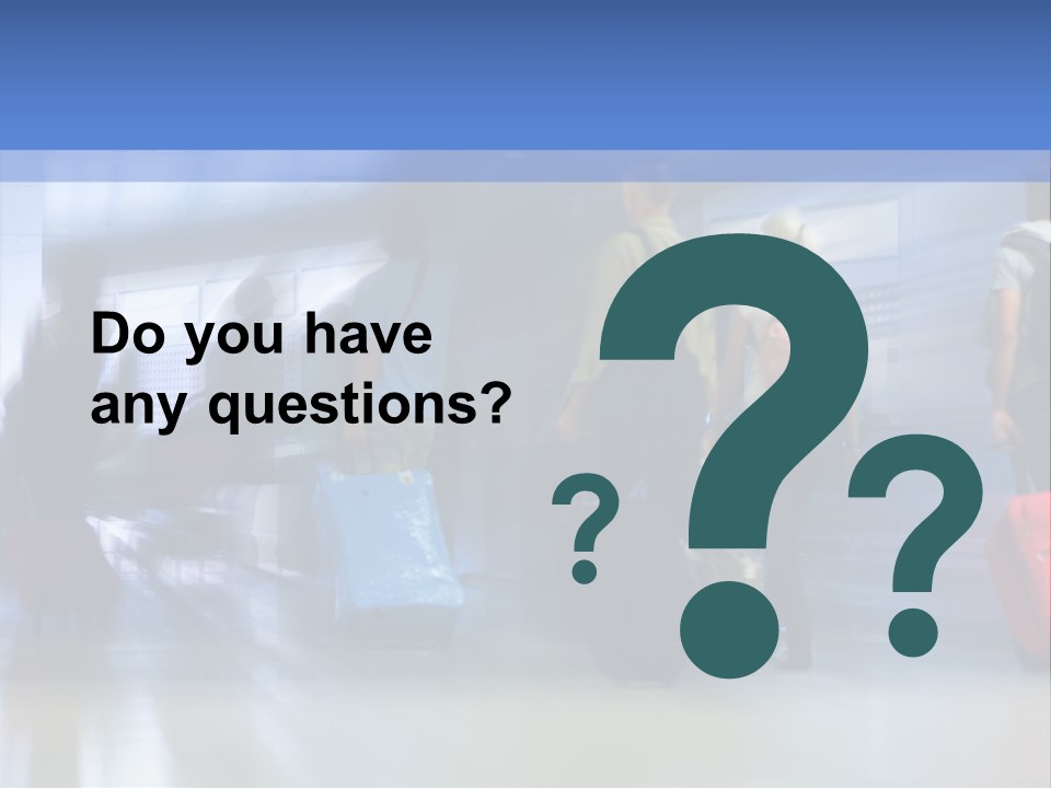 Arrival Travel Baggage PowerPoint Template