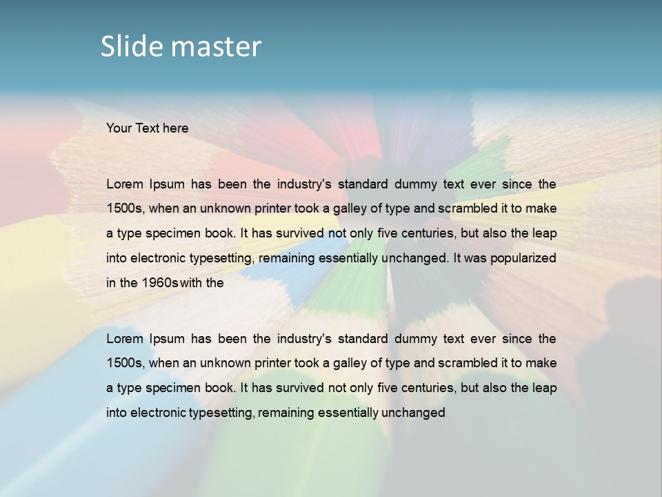 Education Colorful Tools PowerPoint Template