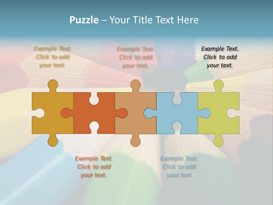 Education Colorful Tools PowerPoint Template