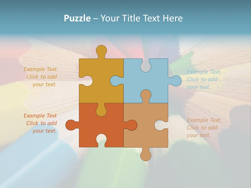 Education Colorful Tools PowerPoint Template