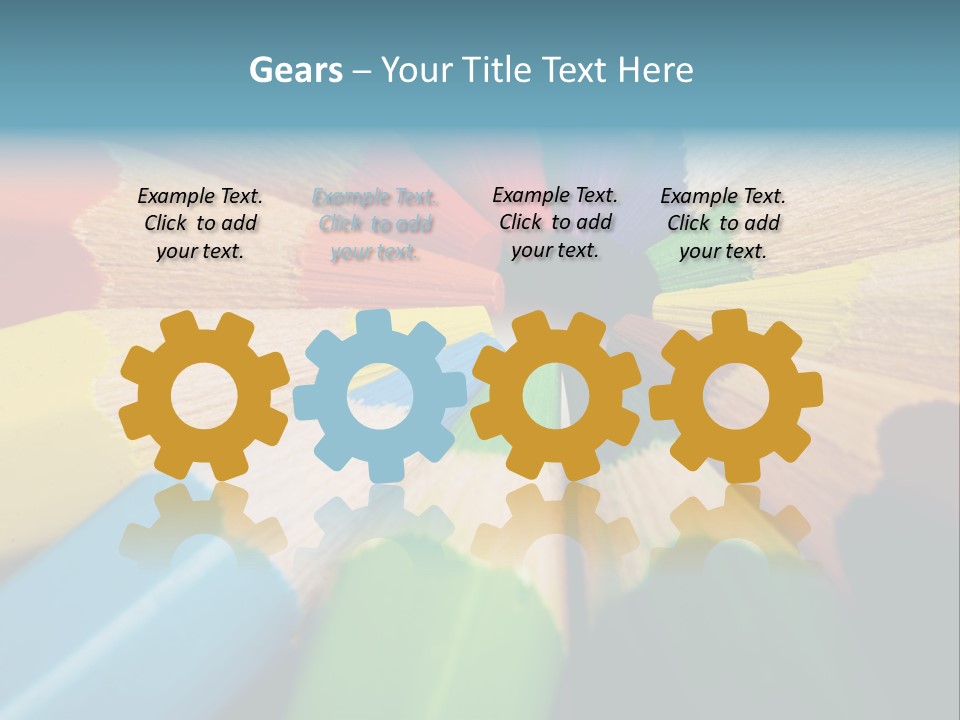 Education Colorful Tools PowerPoint Template