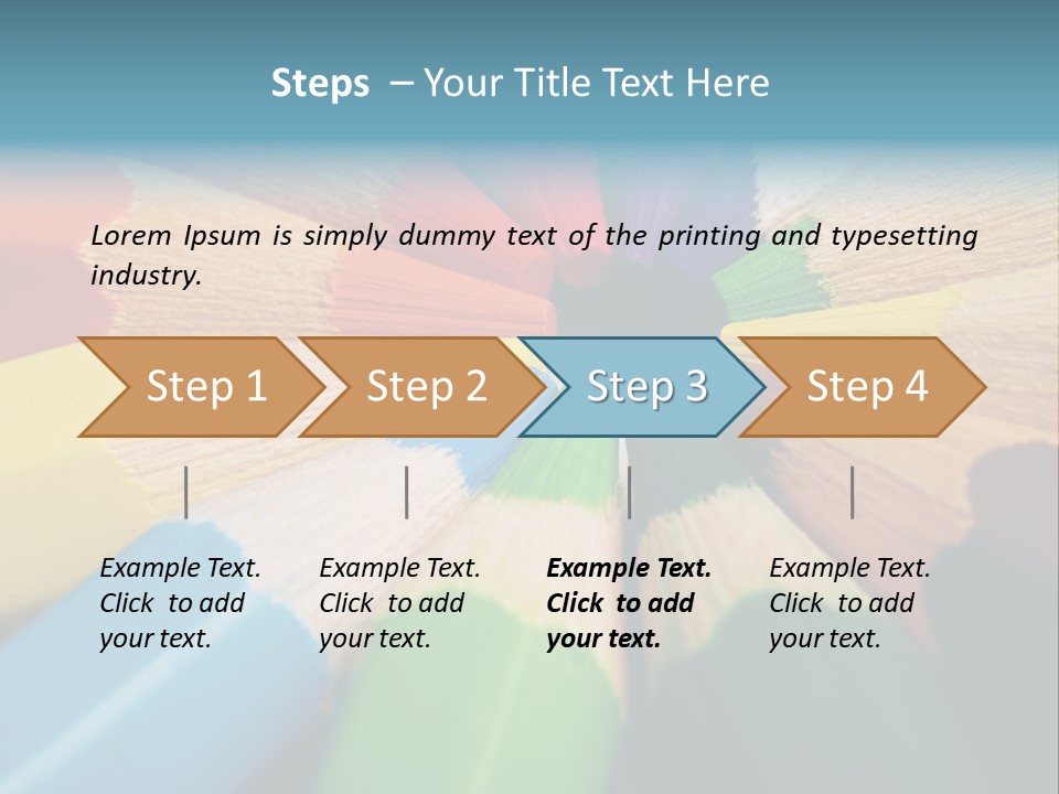 Education Colorful Tools PowerPoint Template