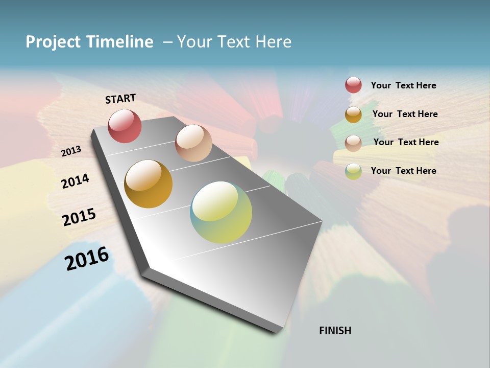 Education Colorful Tools PowerPoint Template