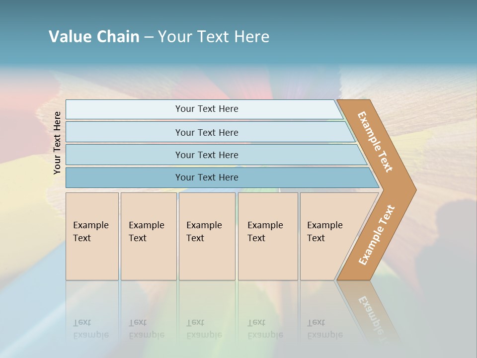 Education Colorful Tools PowerPoint Template