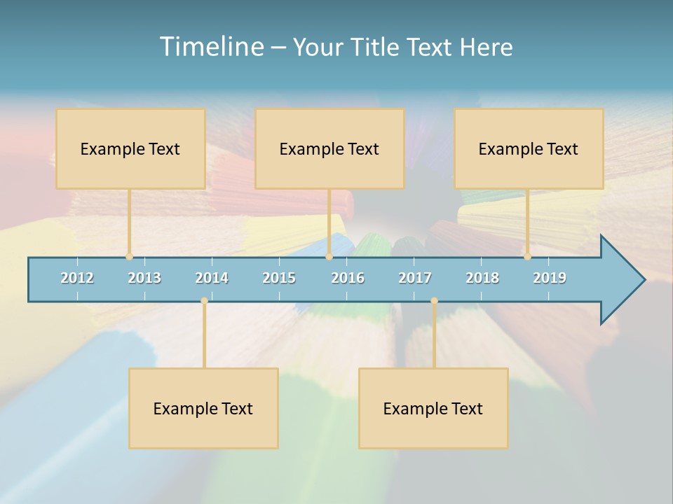 Education Colorful Tools PowerPoint Template
