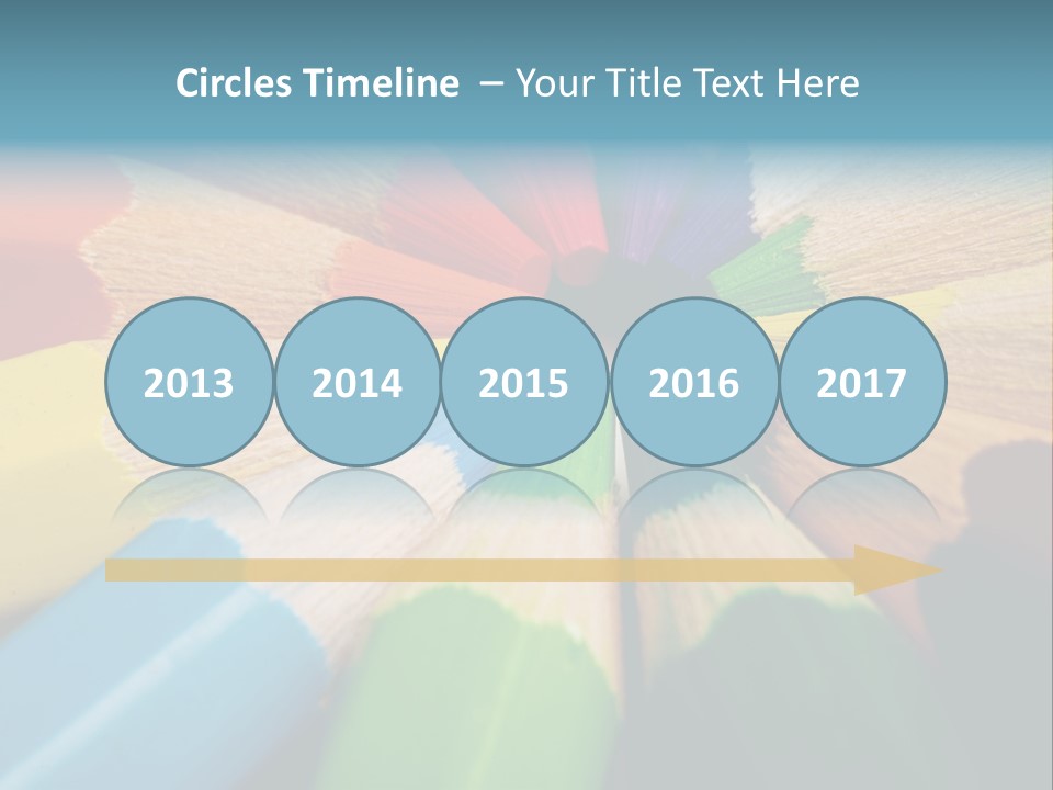 Education Colorful Tools PowerPoint Template