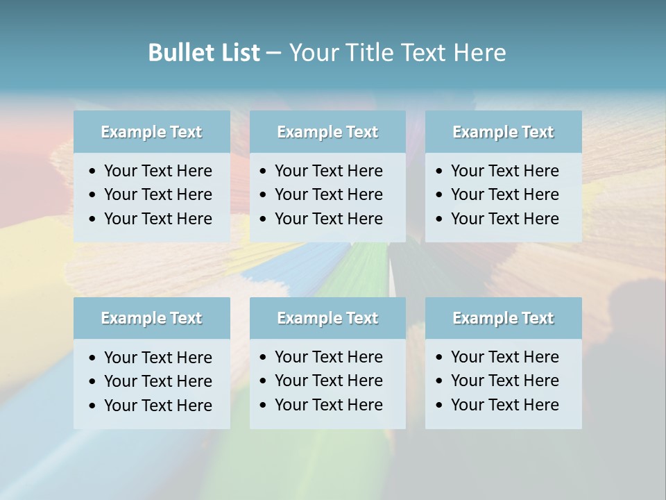 Education Colorful Tools PowerPoint Template