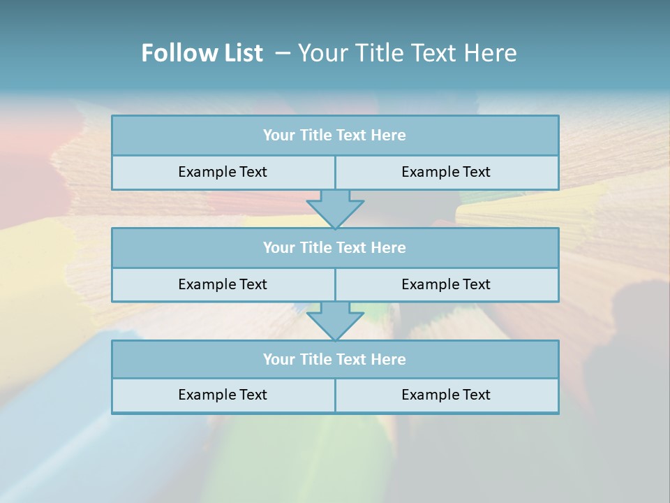 Education Colorful Tools PowerPoint Template
