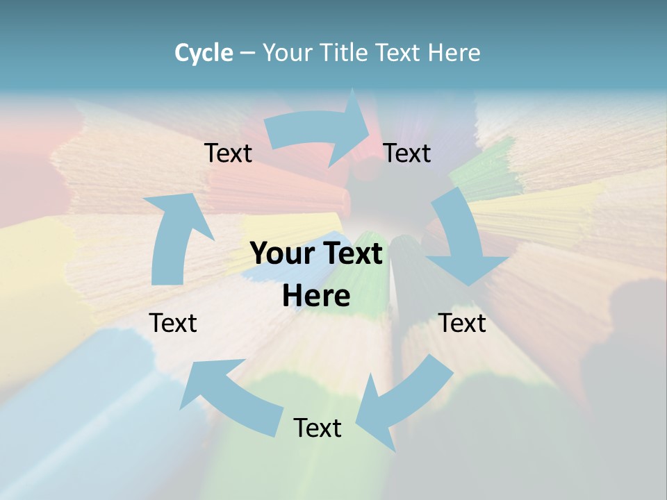 Education Colorful Tools PowerPoint Template