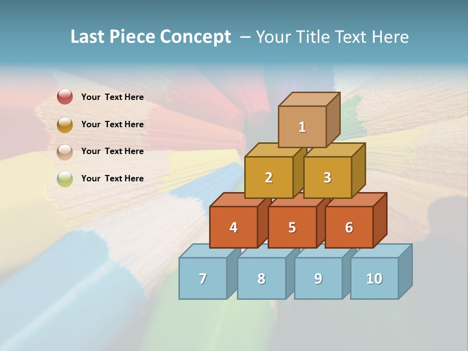 Education Colorful Tools PowerPoint Template