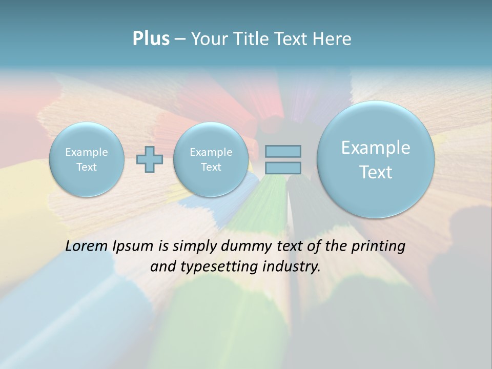 Education Colorful Tools PowerPoint Template