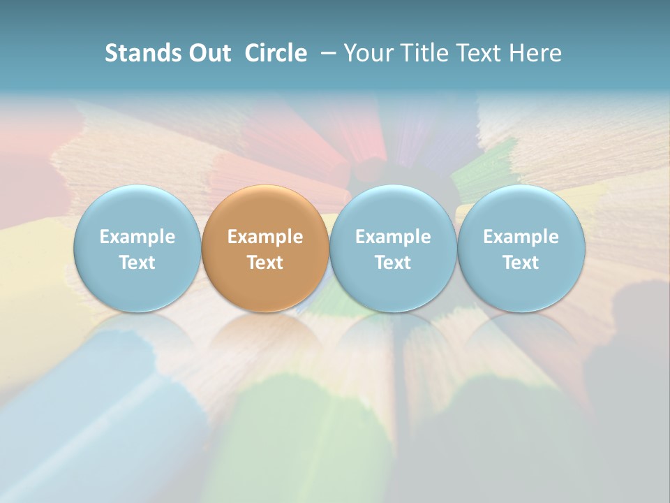 Education Colorful Tools PowerPoint Template