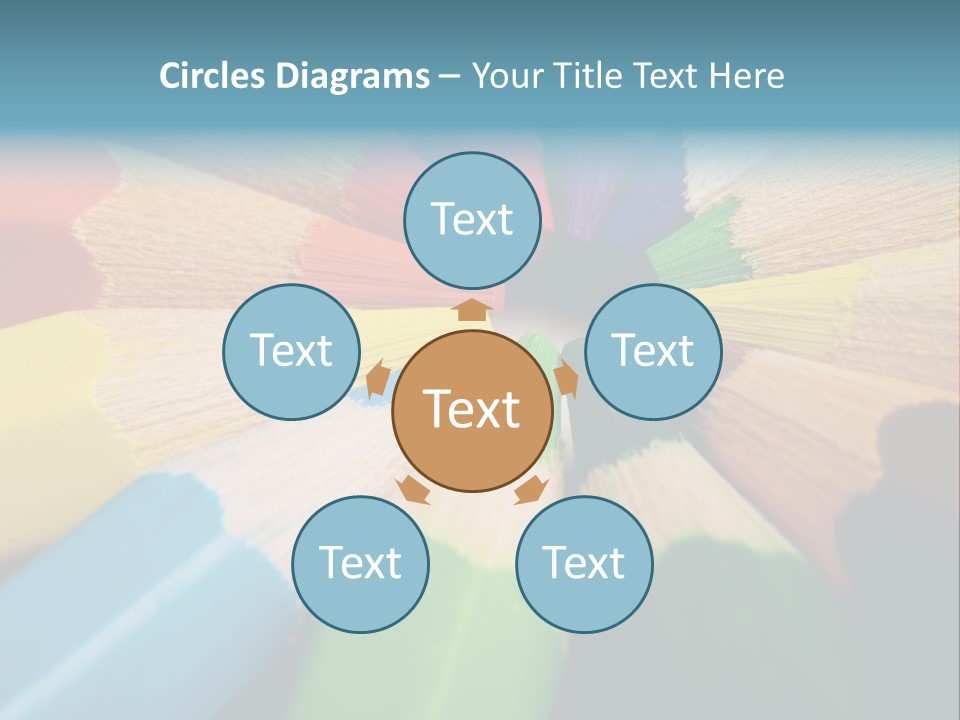 Education Colorful Tools PowerPoint Template