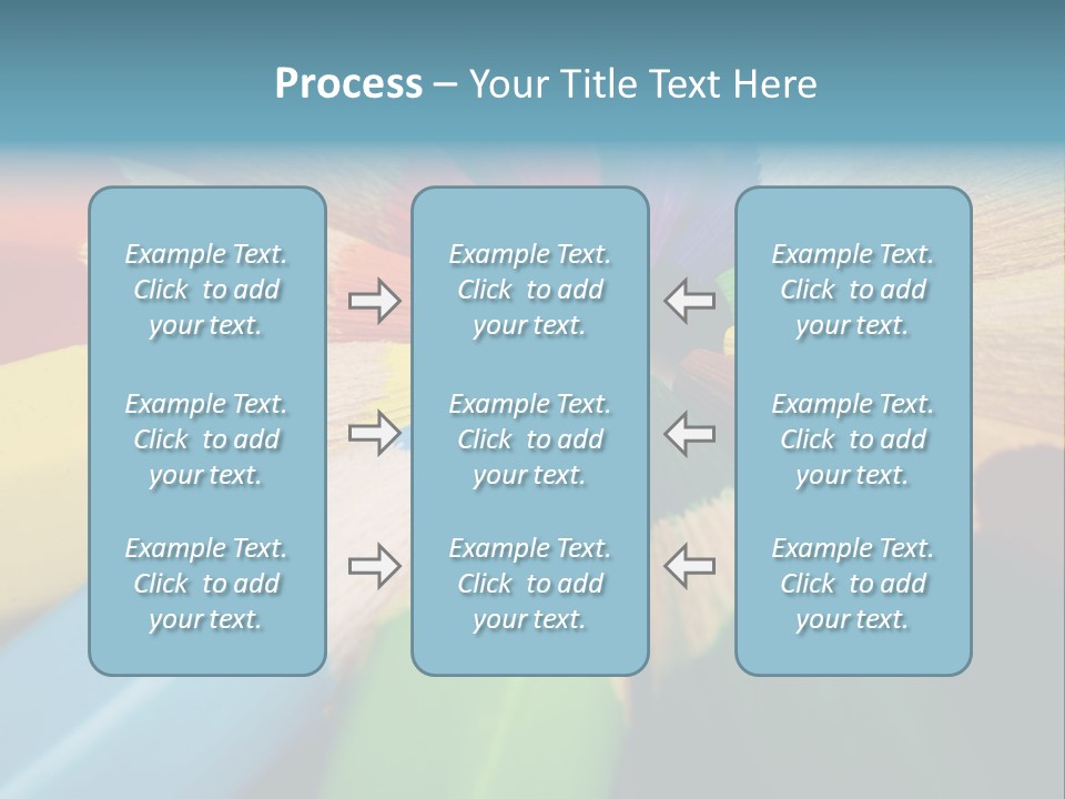 Education Colorful Tools PowerPoint Template