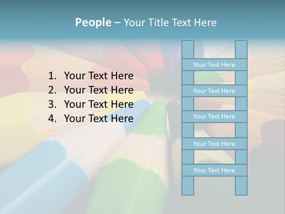 Education Colorful Tools PowerPoint Template