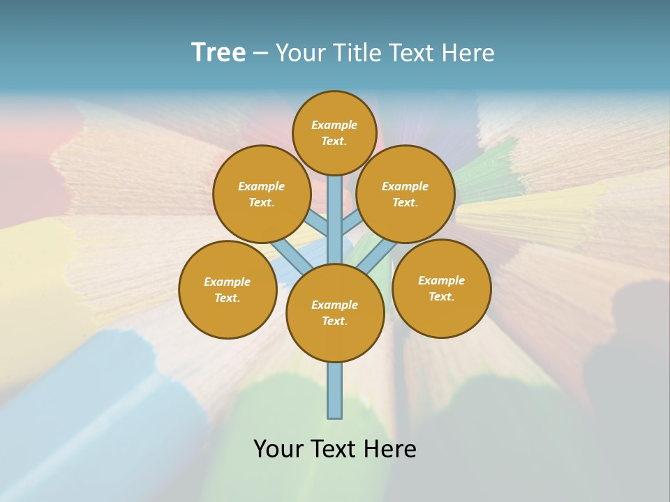 Education Colorful Tools PowerPoint Template