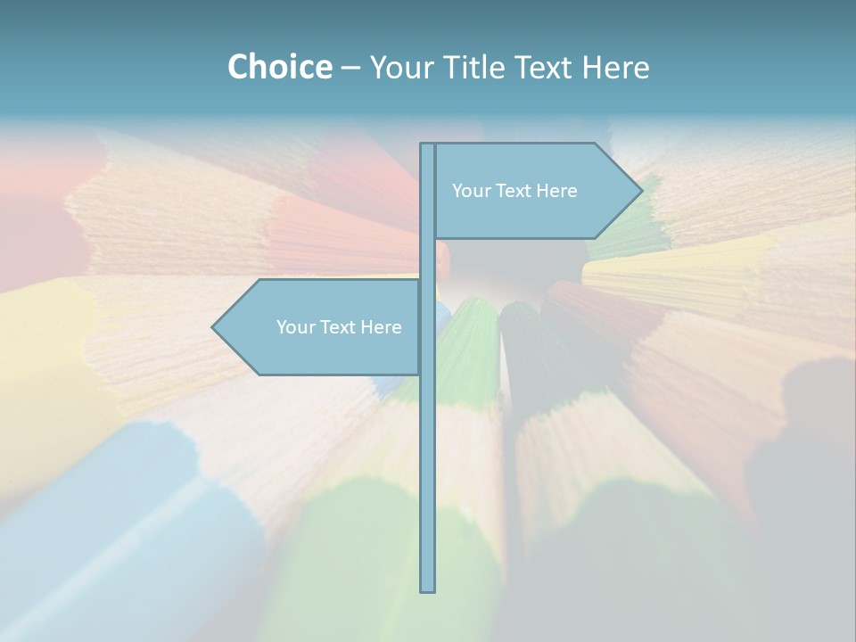 Education Colorful Tools PowerPoint Template
