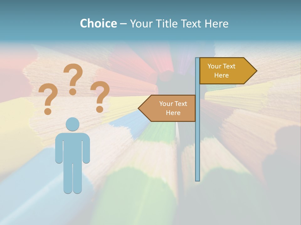 Education Colorful Tools PowerPoint Template