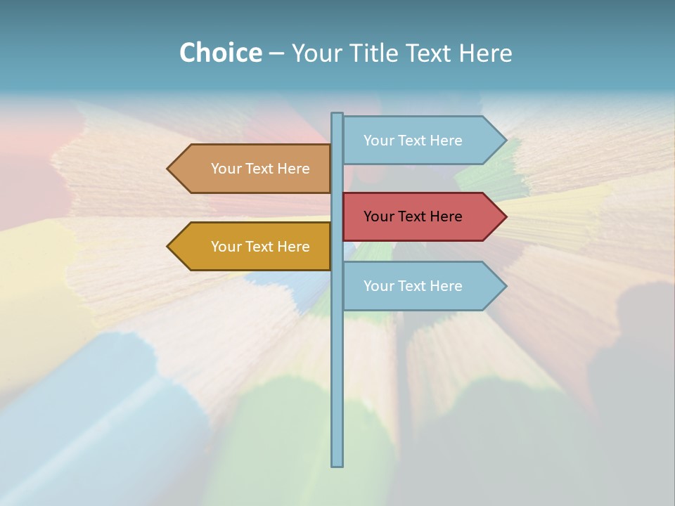 Education Colorful Tools PowerPoint Template