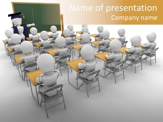 Teacher Student Render PowerPoint Template