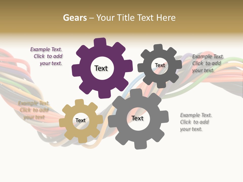 Electric Telecommunications White PowerPoint Template