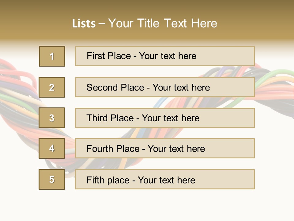 Electric Telecommunications White PowerPoint Template
