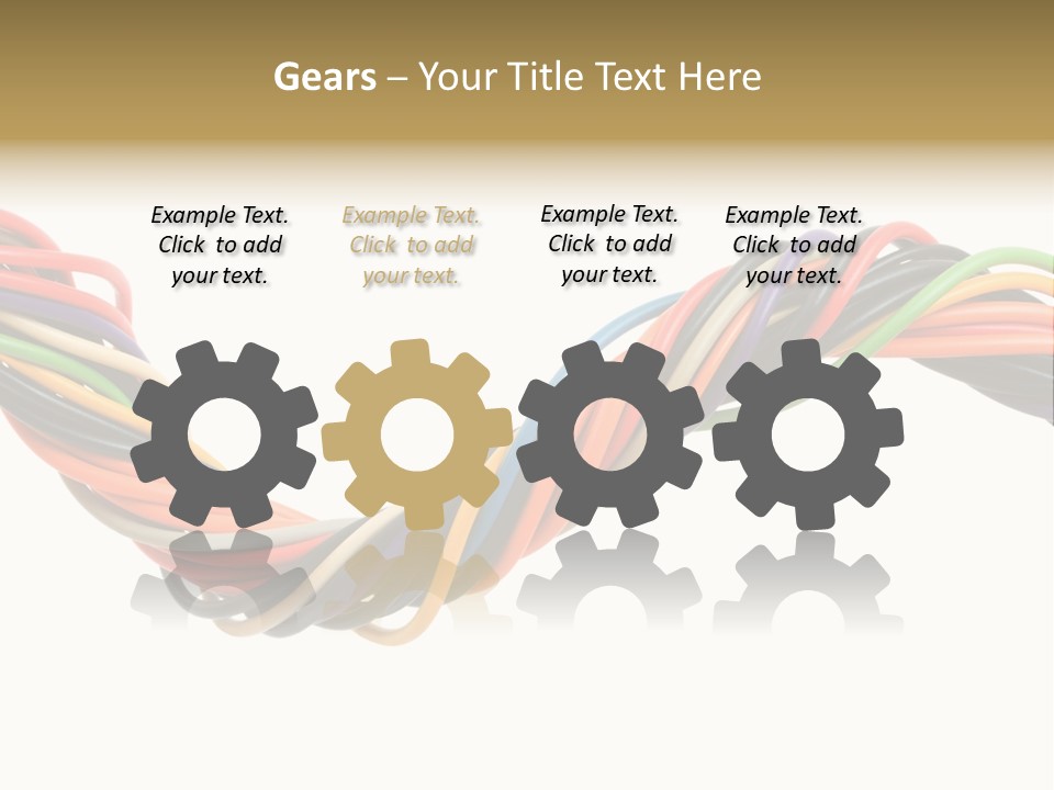 Electric Telecommunications White PowerPoint Template