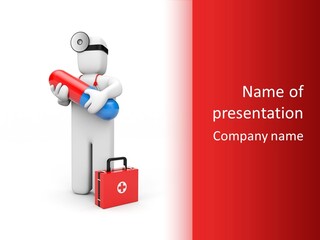 Paramedic Headache Isolated PowerPoint Template