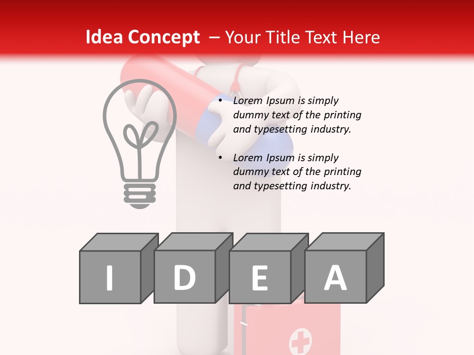 Paramedic Headache Isolated PowerPoint Template