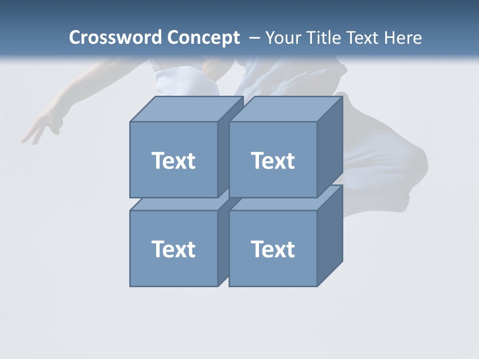 A Man Is Jumping In The Air With His Feet In The Air PowerPoint Template