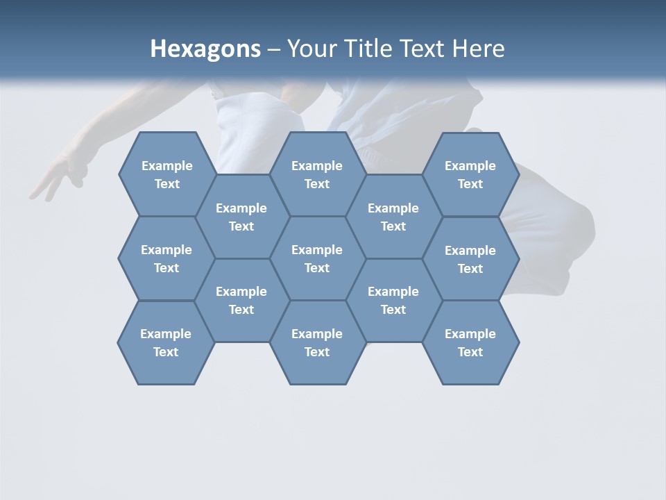 A Man Is Jumping In The Air With His Feet In The Air PowerPoint Template