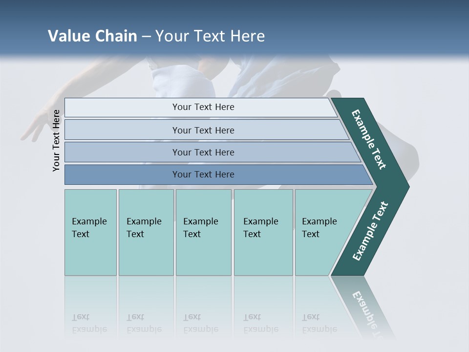 A Man Is Jumping In The Air With His Feet In The Air PowerPoint Template