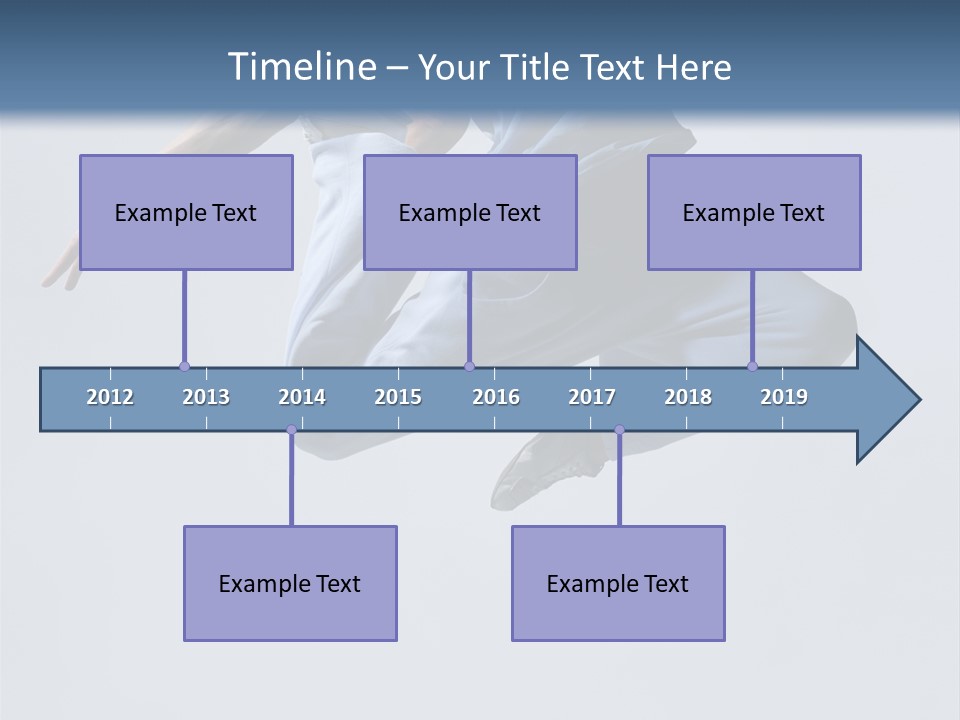 A Man Is Jumping In The Air With His Feet In The Air PowerPoint Template