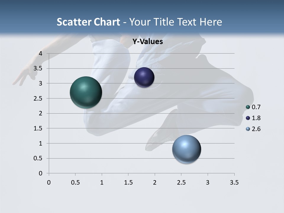 A Man Is Jumping In The Air With His Feet In The Air PowerPoint Template